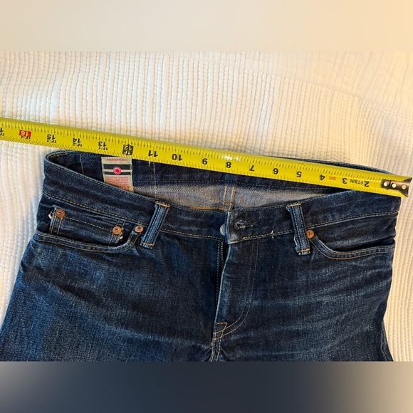 Momotaro dark wash White Warrior Stripe pocket sz 28 - Picture 8 of 16